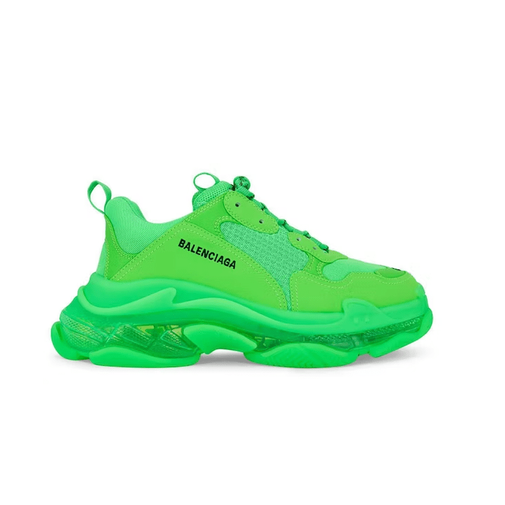 Triple S Clear Sole Fluo Green