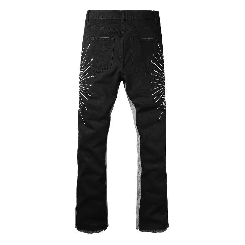 Shiny Shadow Flare Jeans