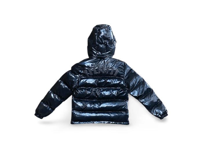 TRPSTAR SHINY BLACK IRONGATE PUFFER JACKET DETACHABLE
