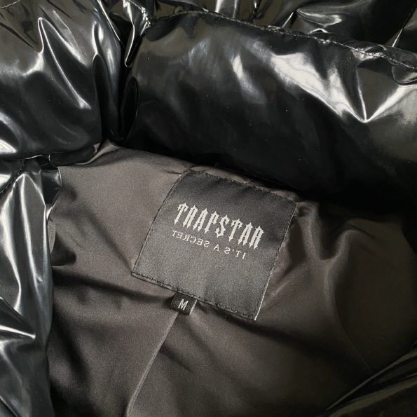 TRPSTAR SHINY BLACK IRONGATE PUFFER JACKET DETACHABLE