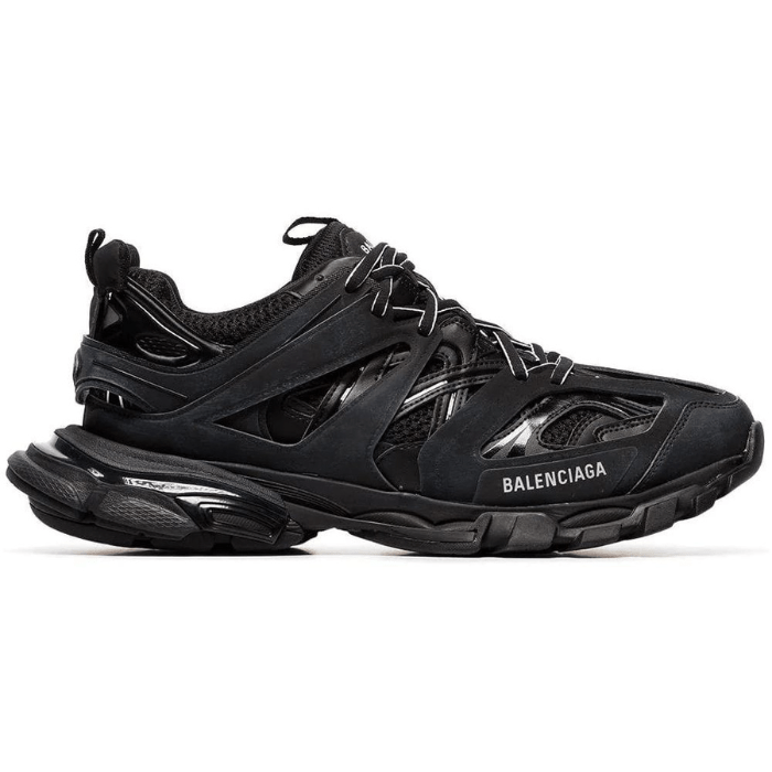 Black track sneakers