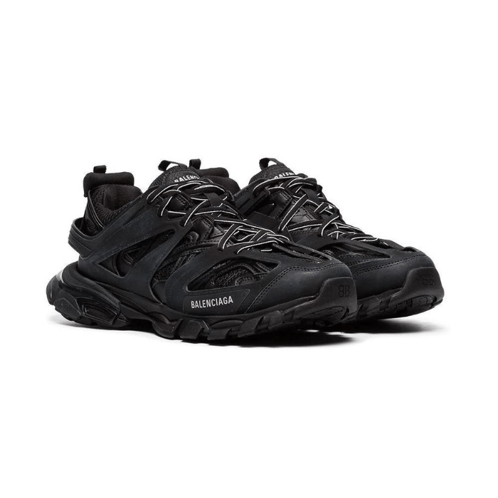 Black track sneakers