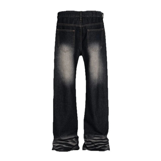 Black Line Flare Jeans