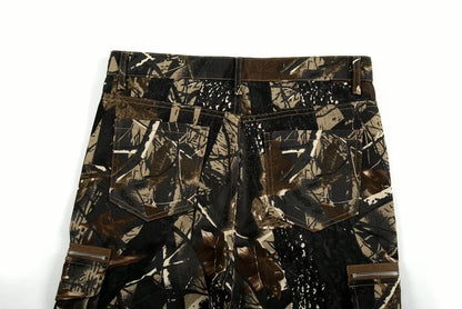 Brown Forest Flare Jeans