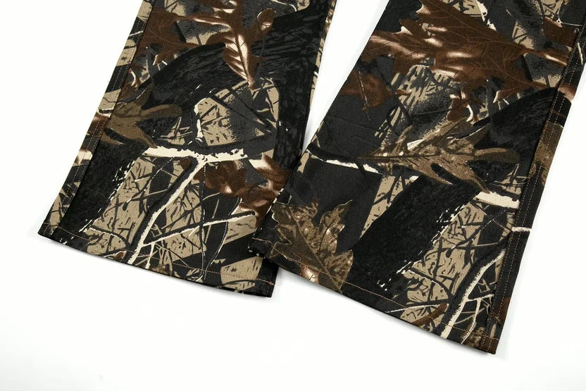 Brown Forest Flare Jeans