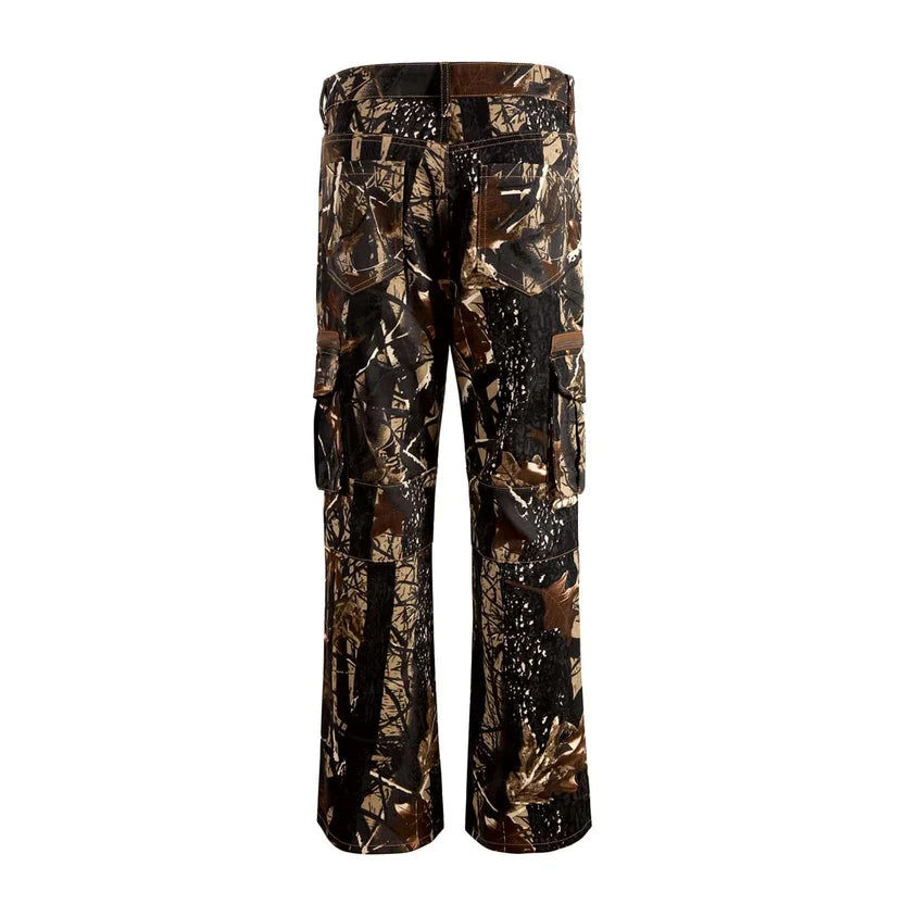 Brown Forest Flare Jeans