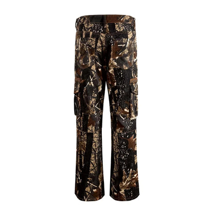 Brown Forest Flare Jeans