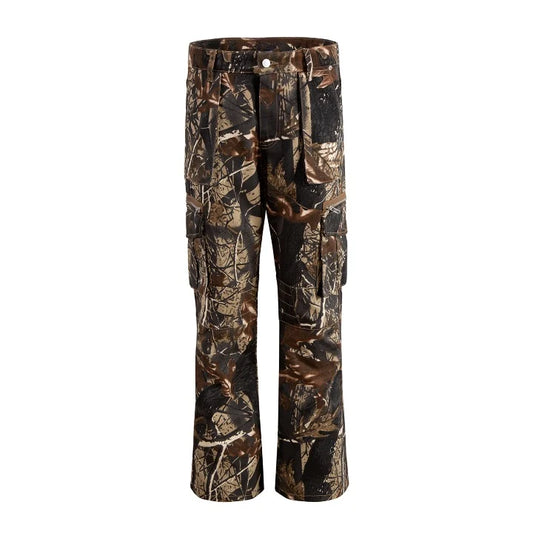 Brown Forest Flare Jeans