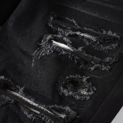 Grey Patch Jeans