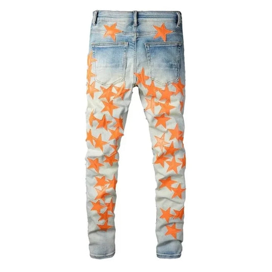 Orange Star Jeans
