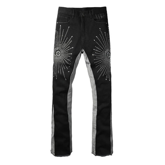 Shiny Shadow Flare Jeans