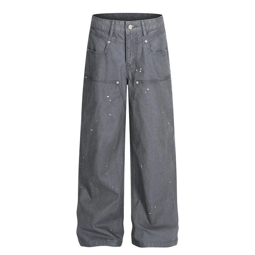 Spotted Baggy Jeans
