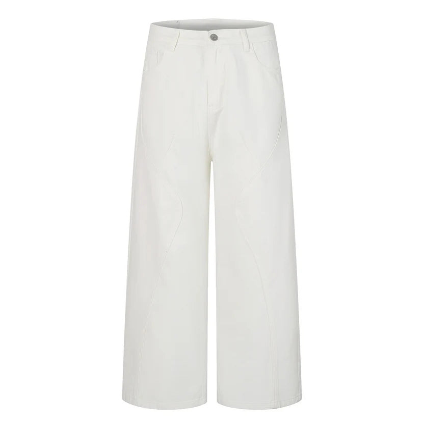 All White Baggy Jeans
