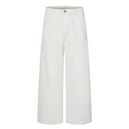 All White Baggy Jeans