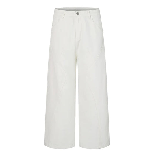 All White Baggy Jeans