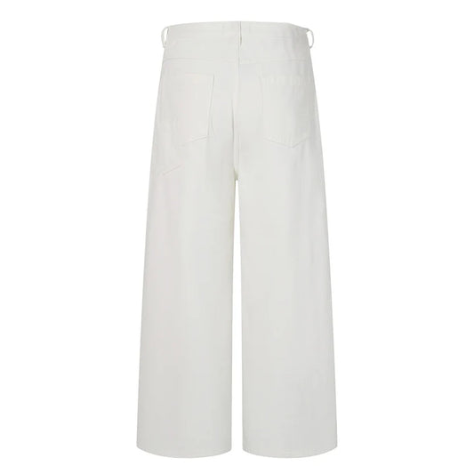 All White Baggy Jeans