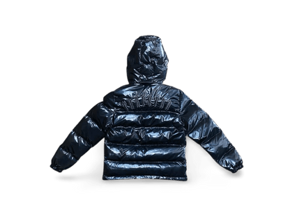TRPSTAR SHINY BLACK IRONGATE PUFFER JACKET DETACHABLE